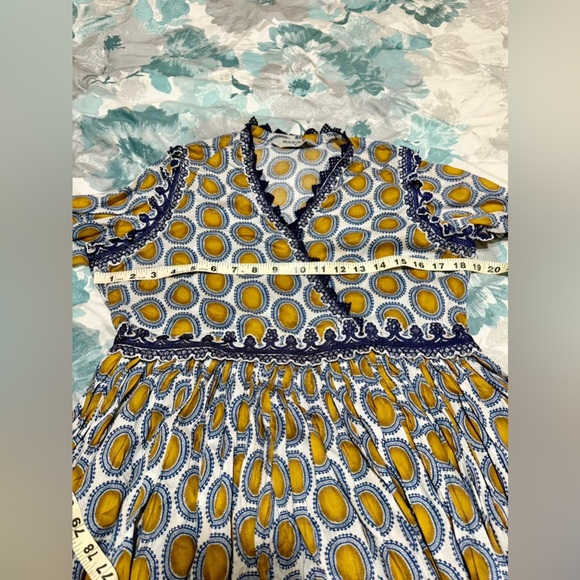 Blue and White Patterned Maria. B. Lawn Dress - Picture 10 of 11